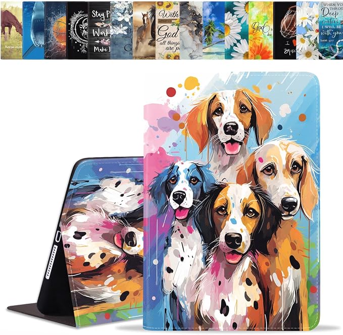 Abstract Watercolor Art Dogs