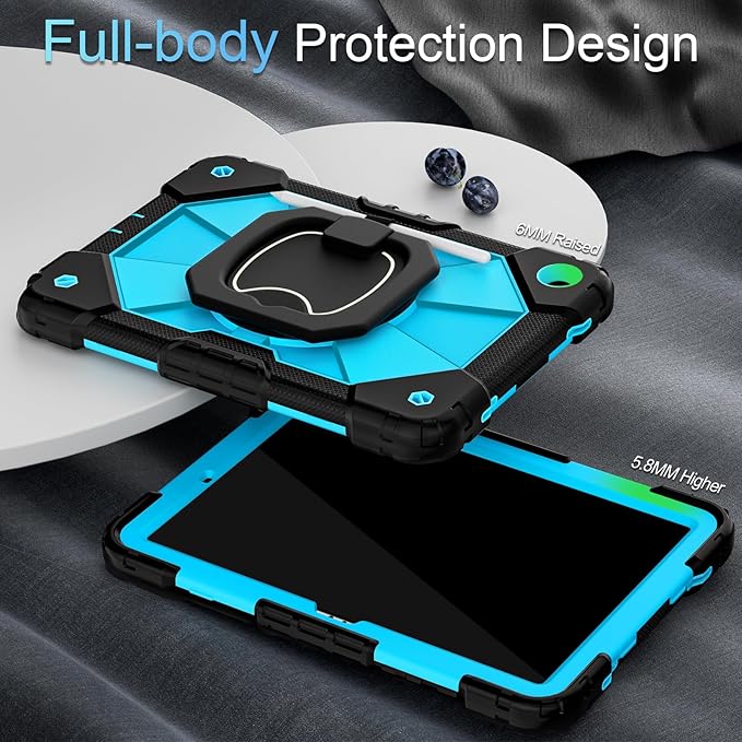 Case for Samsung Galaxy Tab A9+/ A9 Plus Case 11 Inch (SM-X210/X216/X218) with Screen Protector/360° Rotating StandMilitary Grade Shockproof Cover for Galaxy Tab A9 Plus Cases
