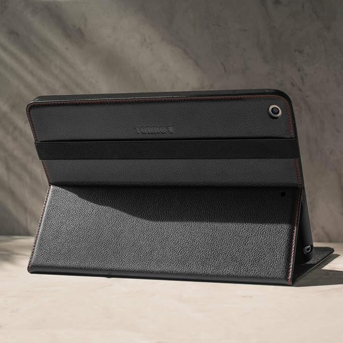 Black with Red Stitching