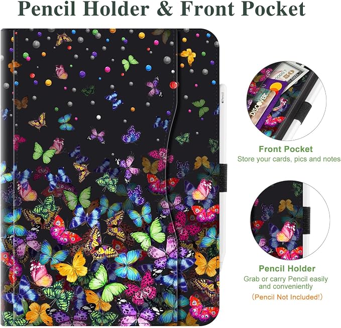 Black Colorful Butterflies