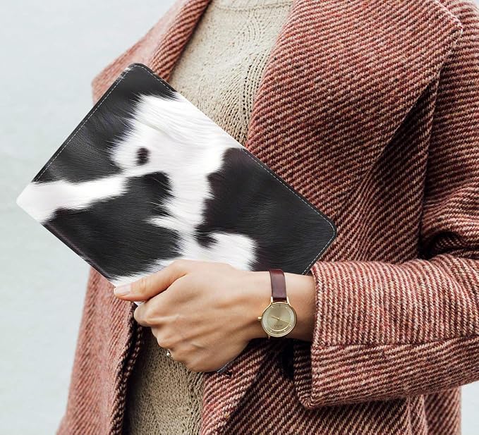 Black and White Cow Print