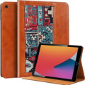 Case for iPad 10.2 Inch iPad 9th/8th/7th Gen (2021/2020/2019) Folio Protective CoverAnti Fingerprint/SlipAuto Sleep/Wake with Adjustable StandBohemian Brown.