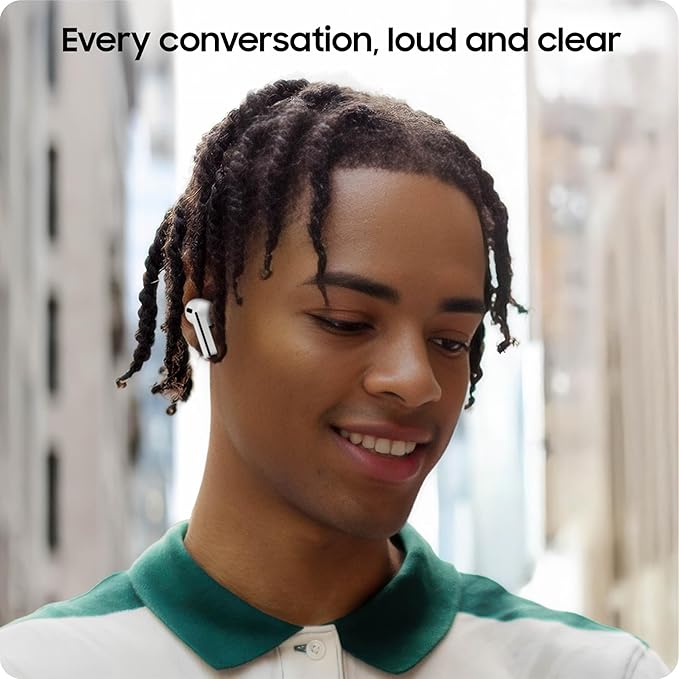 SAMSUNG Galaxy Buds 3 FE (2025) True Wireless Bluetooth Earbuds Active Noise Cancellation Powerful Sound Clear Calls Long Lasting Battery Hands Free AI Gray [US Version 2 Year Warranty]