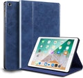 for Ipad Mini12345 Case 7.9-inch and Mini 1st/2nd/3rd/4th/5th Gen 2012/2013/2014/2015/2019 Genuine Leather Cover Protective ShellAuto Wake/Sleep.Blue