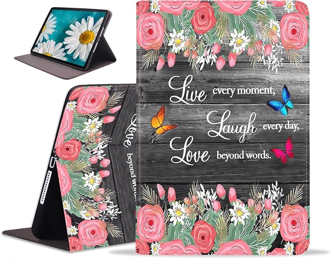 Floral Quote Live Laugh Love