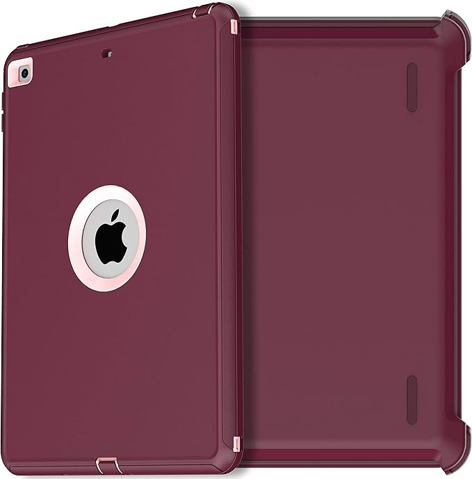 AICase iPad 9th/8th/iPad 7th Gen CaseiPad 10.2 2019/2020/2021 CaseHeavy Duty Shockproof Triple Layer Defense for New Apple iPad 7th/8th/9th Generation 10.2-inch 2019/2020 2021 Release(Purple)