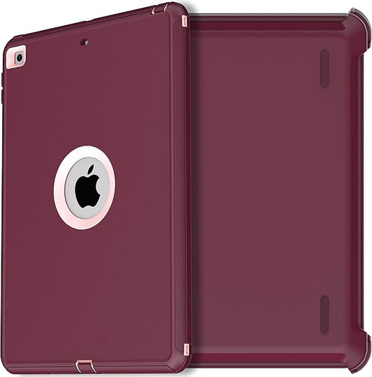 AICase iPad 9th/8th/iPad 7th Gen CaseiPad 10.2 2019/2020/2021 CaseHeavy Duty Shockproof Triple Layer Defense for New Apple iPad 7th/8th/9th Generation 10.2-inch 2019/2020 2021 Release(Purple)