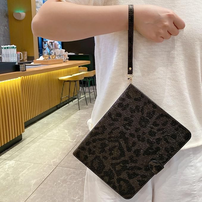 Glitter Black Leopard