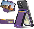 ExtreLife for MagSafe Wallet with Money Clip Stronger Magnetic Wallet for iPhone 17/16/15/14/13/12 Series RFID Blocking for iPhone Wallet with Stand ID Window &amp 8 Card Holder Purple