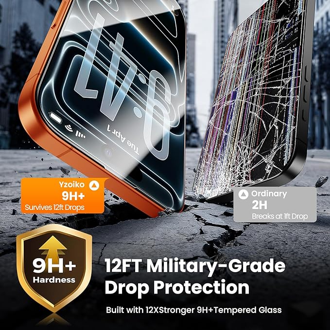 3 Pack for iPhone 17 Pro Max Screen Protector 6.9 9H+ Tempered Glass with Auto Dust Removal Easy Installation Kit Bubble-Free Case Friendly