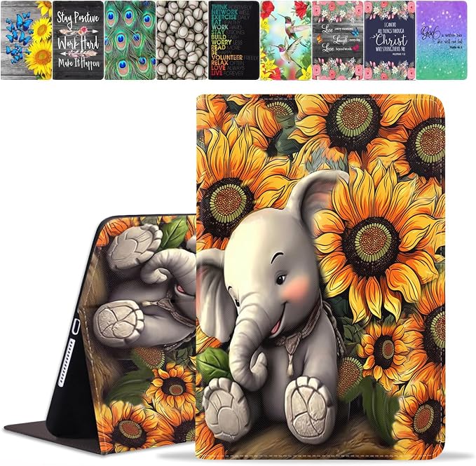 Elephant and Sunflower