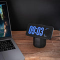 Wooden Magnetic Wireless Charger for Apple iPhone Android. Fast Qi2 25W Induction Station Stand Magnets Type C Cable. All Wooden Design. (Black Edition)