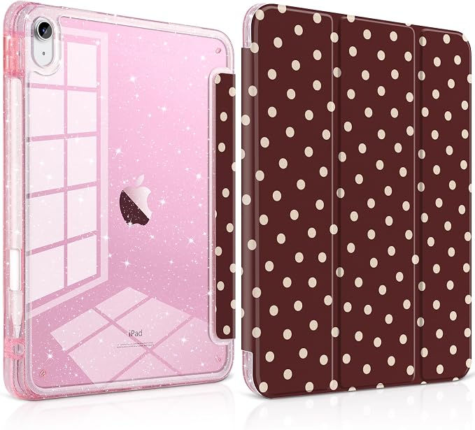 Burgundy Polka Dot