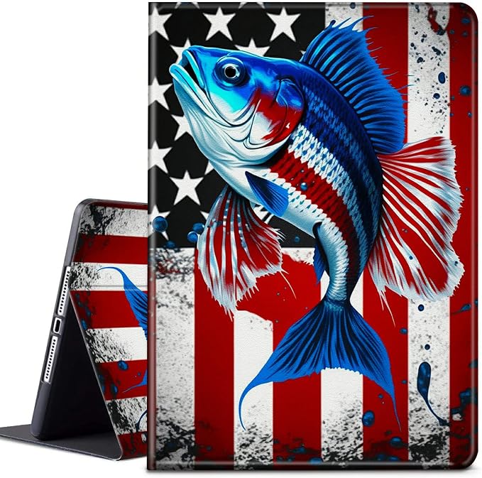 American Flag & fish