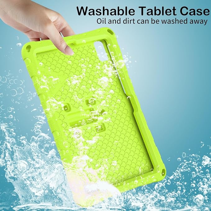 Case Compatible with Lenovo Tab M10 Plus 10.3 Inch/K10 10.3 TB-X606F/TB-X606X/TB-X6C6F/TB-X6C6XLightweight Shockproof Case EVA Foam Cover Stand Cover for Boys Girls(Grass Green)