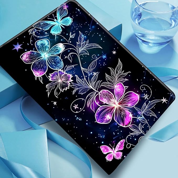 Glowing Flower And Butterfly