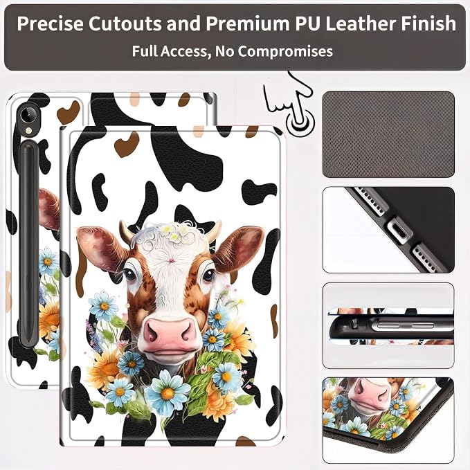 Floral Cow Print