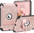 YINLAI Case for iPad 10th Generation iPad Case 10th Generation 2022 10.9-Inch Kid Girl Women Slim Stand Glitter Bling Shockproof Protective Cover for iPad 10th Gen A2696/A2757/A2777 Rose Gold/Pink