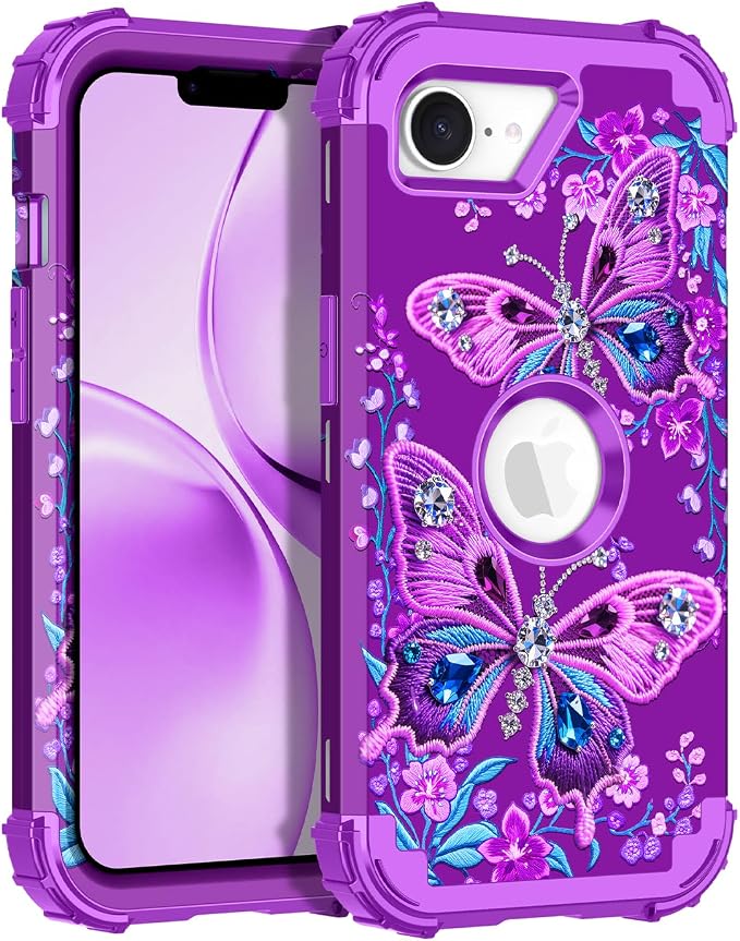 Diamond Purple Butterfly