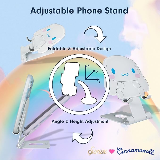 Sonix x Sanrio Character Phone Stand | Adjustable Cell Phone Holder Desk Stand Dock | Cinnamoroll