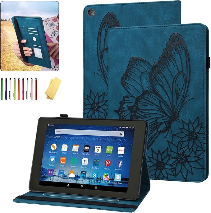 08# Flower Butterfly Blue