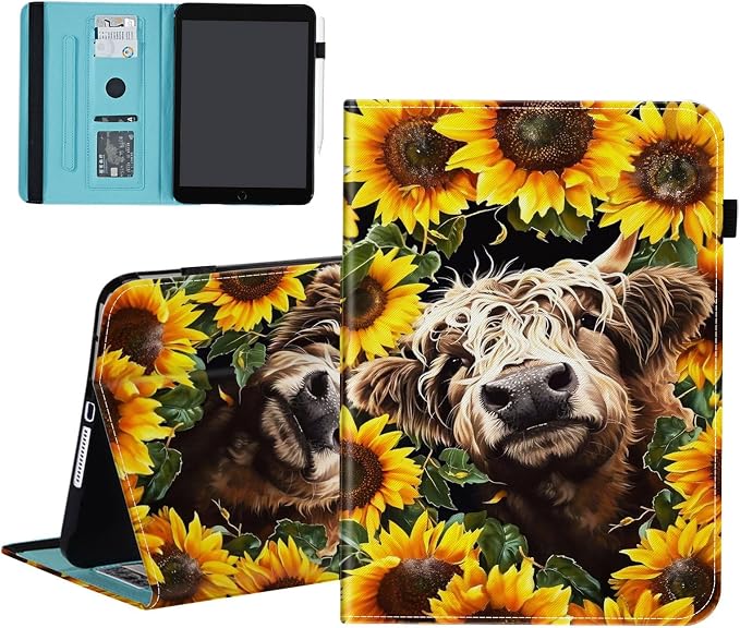Highland Cow Sunflower