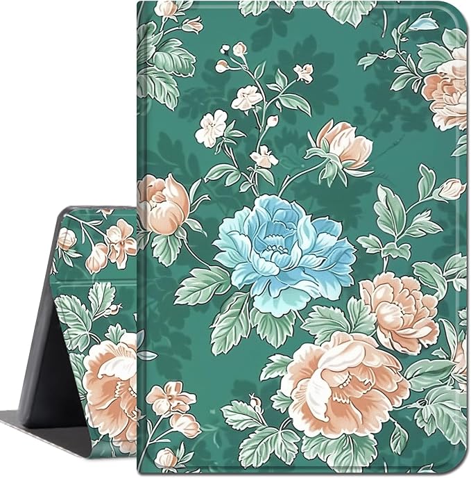 Blue Teal Green Flower -1929