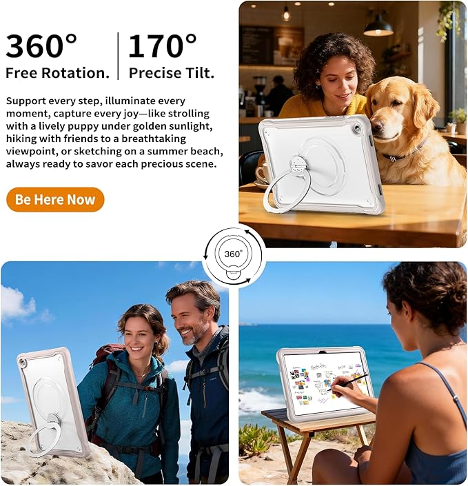 Lunivop Compatible with Samsung Galaxy Tab A9 Plus Case 11 Inch with 360° Rotating Aluminium Stan Stand Built-in 9H+ Hardness Screen Protector Military - Grade Tablet Cover for A9+ Plus Khaki