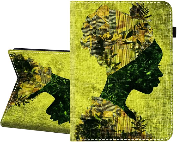 Case for iPad Air 11 Inch (M3 2025/M2 2024)iPad Air 5th/4th Generation 10.9 Inch 2022/2020Premium PU Leather Cover with Auto Sleep WakeAfrican Woman