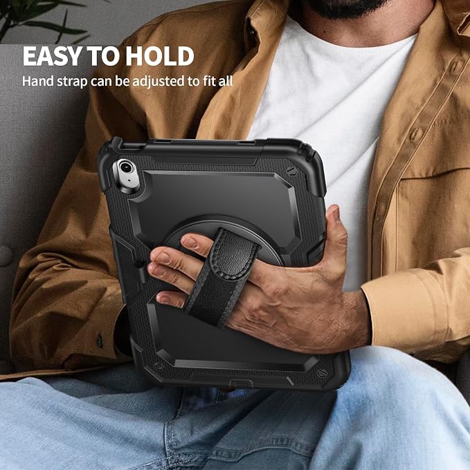 Black Case with Glass Screen Protector