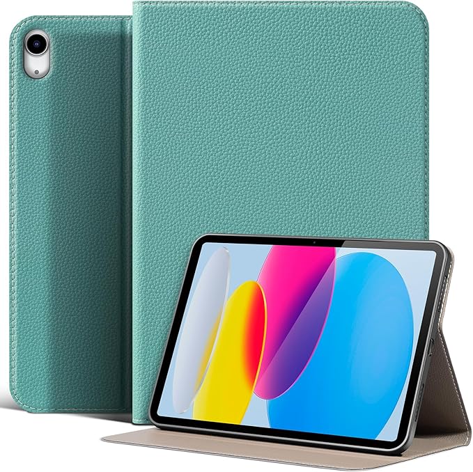 Case for iPad 12th/11th(A16) 11 Inch 2026-2025/ 10th Gen 10.9 Inch 2022 Smart Leather Cover Protective Auto Wake/Sleep Adjustable Stand Multiple View AnglesLight Blue