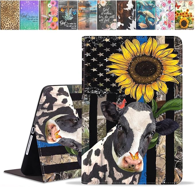 American Flag Sunflower and Cow