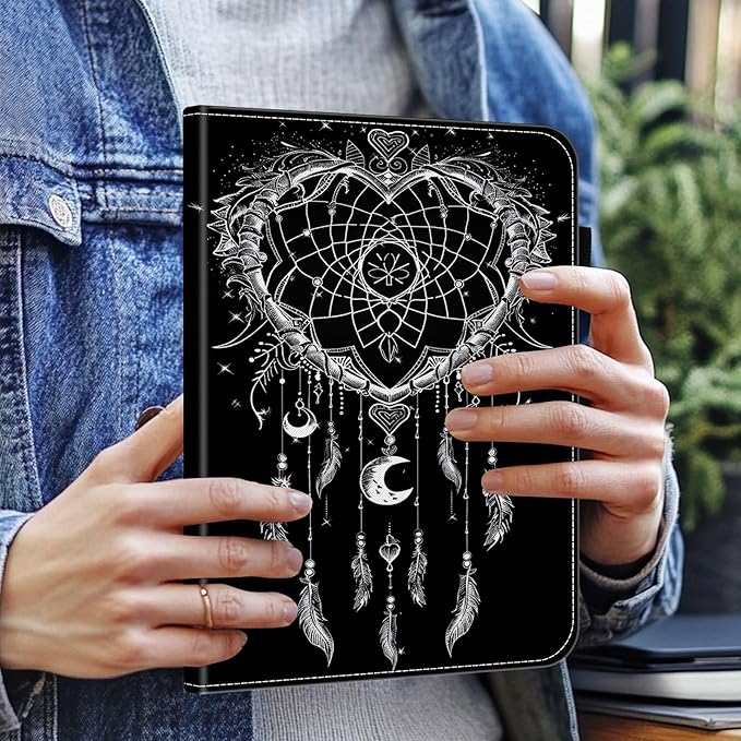 Case for Samsung Galaxy Tab S9 FE 5G 10.9 Inch/Tab S9 11 Inch 2023Wallet PU Leather Folio Cover Multi-Angle Stand with Auto Wake/SleepDream Catcher
