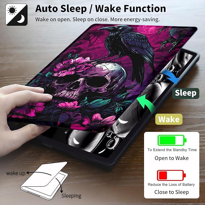 Crow Skull Purple