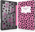 Mektron Case for Samsung Galaxy Tab S6 Lite 10.4 Inch 2024/2022/2020 with S Pen Holder Multi-Angle Viewing with Shockproof Cover Clear Shell + Trifold Stand + Auto Wake/Sleep Composition Book-Bows