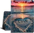 Case for Kindle Paperwhite 12th Generation 7 &amp Kindle ColorSoft Signature Edition PU Leather Protective Cover with Auto Sleep/Wake for Kindle Paperwhite 2024 – Sunset Beach Love