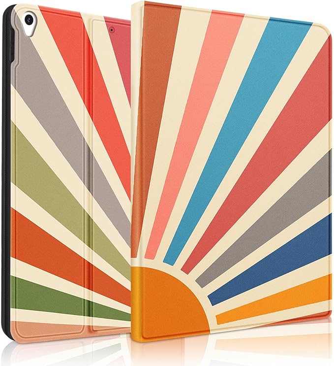 for iPad Air 3rd Generation Case for Apple iPad Pro 10.5 Inch Case Cute Kid Women Girl Girly Kawaii Aesthetic Sun Unique Design Folio Cover for iPad Air 3 Gen 2019 Pro 10.5 Cases