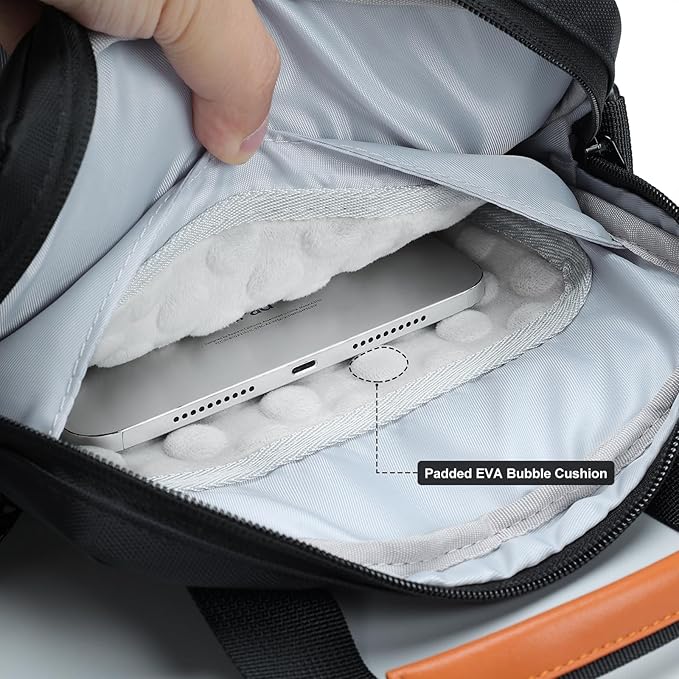 12.9 Inch Tablet Sleeve Bag Padded Travel Carrying Case for iPad Pro 13-in. (M4) iPad Air 13-in. (M2) Surface Pro 9 12.4 Galaxy Tab S9+ with Shoulder Strap (Black)