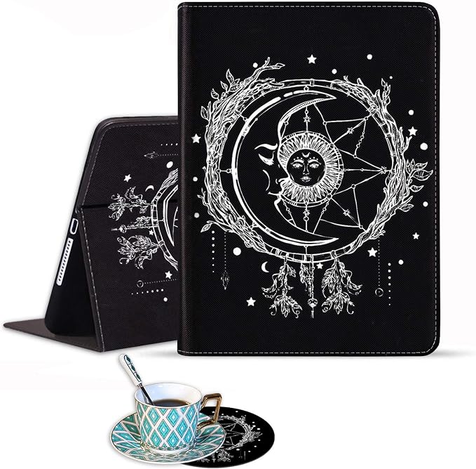 Celestial Theme Sun with Crescent Moon