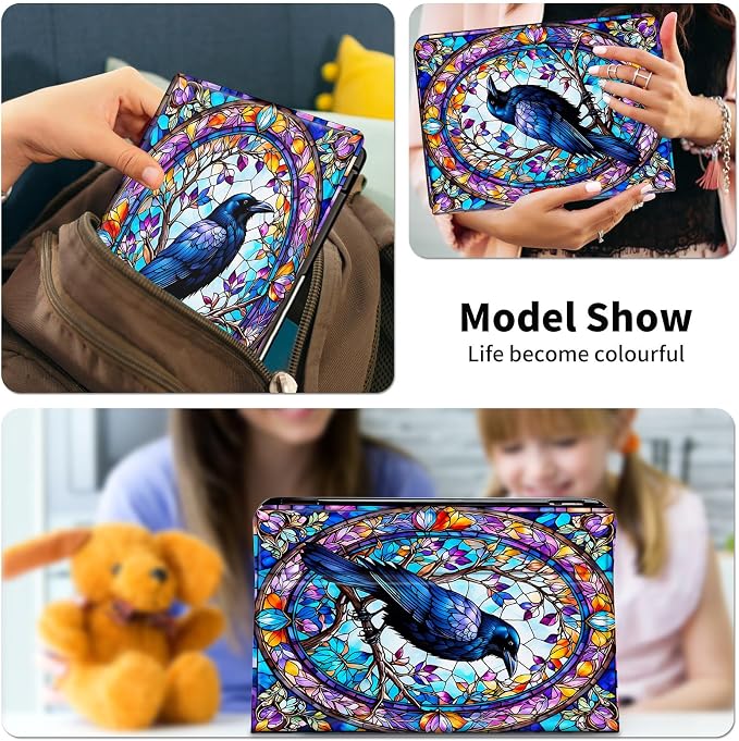Stained Glass Crow
