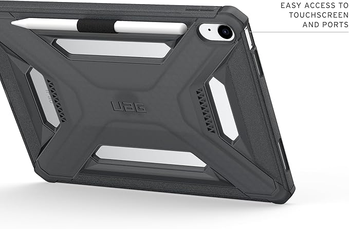 URBAN ARMOR GEAR UAG Designed for iPad A16 Case Fits 11 11th Gen 2025 10.9 10th Gen 2022 (A3354 A3355) Scout LT - Secure Grip Kids Family Friendly Military Grade Drop Protection Cover Ash