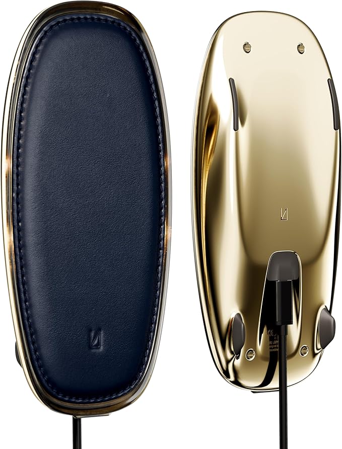 Lunar Artefacts Wireless Charger Solar Midnight Blue Plated Brass