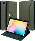 E NET-CASE Slim Case for Samsung Galaxy Tab S6 Lite 10.4 Inch 2024/2022/2020 with S Pen Holder Shockproof Cover with Clear Transparent Back ShellMulti-Angle Viewing (Green)