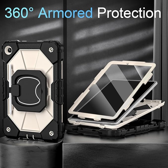 Case for Samsung Galaxy Tab A9+/A9 Plus 11 Inch (SM-X210/X216/X218) with Screen Protector/Rotating Stand/Pen HolderMilitary Grade Shockproof Cover for Galaxy Tab A9 Plus Cases