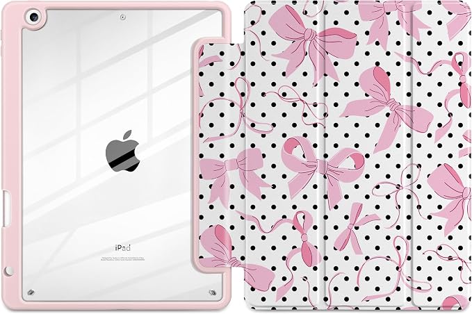 Black Polka Dots&Pink Bows