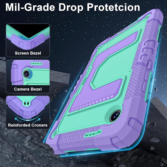 Purple + Mint Green