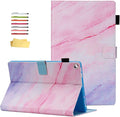 Kindle Fire HD 10 2019/2017 Tablet Case 9th/7th Generation Smart PU Leather TPU Back Folio Stand Cover with Card Slots Pencil Holder [Auto Wake/Sleep] for Amazon Fire HD 10.1 Pink Marble