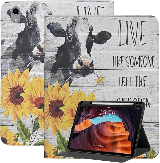 Cow Inspirational with Flower