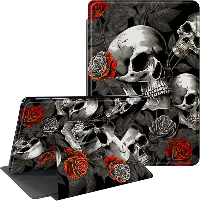 Red Roses Skull