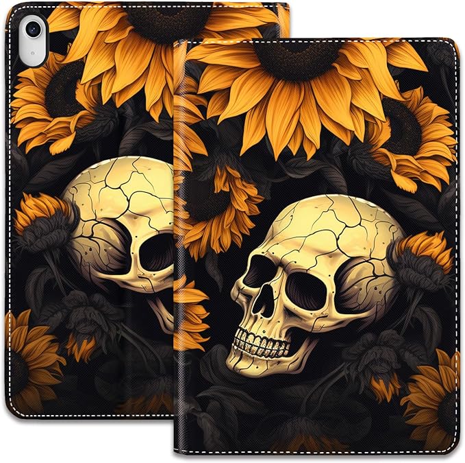 Sunflower and Skulls Pattern